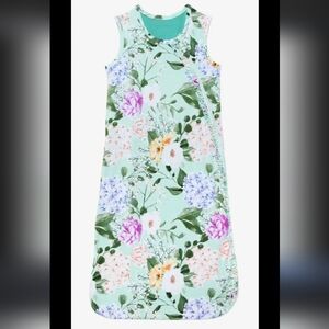 Posh Peanut Mint Floral Sleeveless Sleep Sack